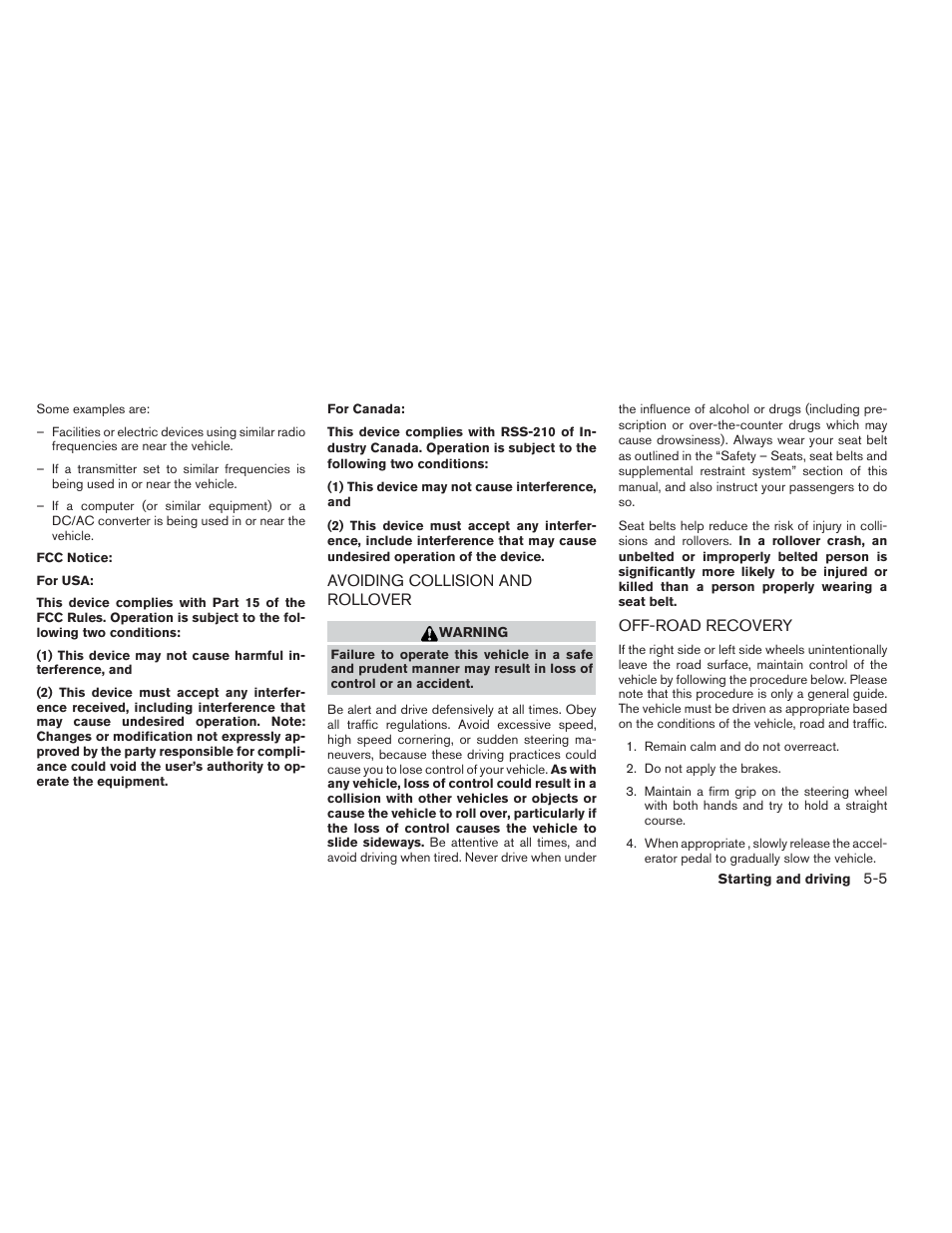 NISSAN 2012 Versa Hatchback - Owner's Manual User Manual | Page 200 / 320
