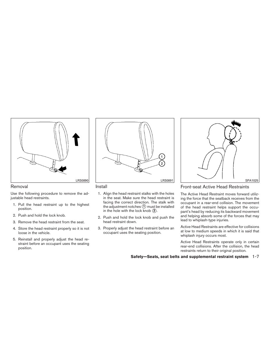 NISSAN 2012 Versa Hatchback - Owner's Manual User Manual | Page 24 / 320