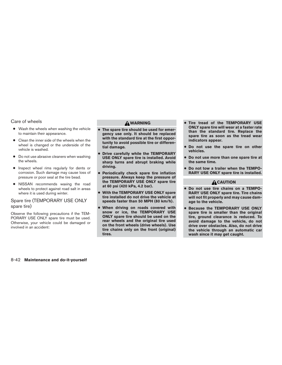 NISSAN 2012 Versa Hatchback - Owner's Manual User Manual | Page 291 / 320