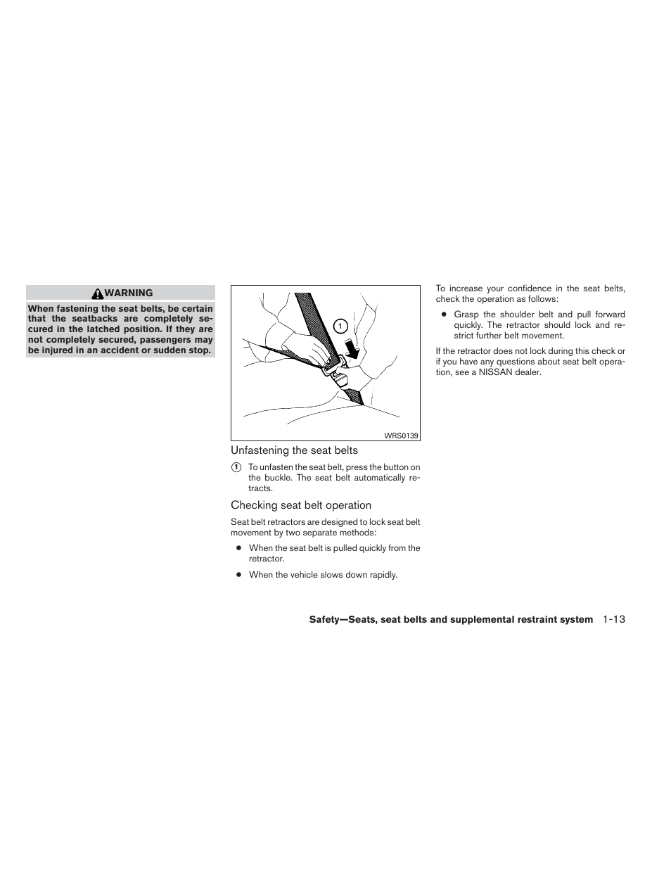 NISSAN 2012 Versa Hatchback - Owner's Manual User Manual | Page 30 / 320