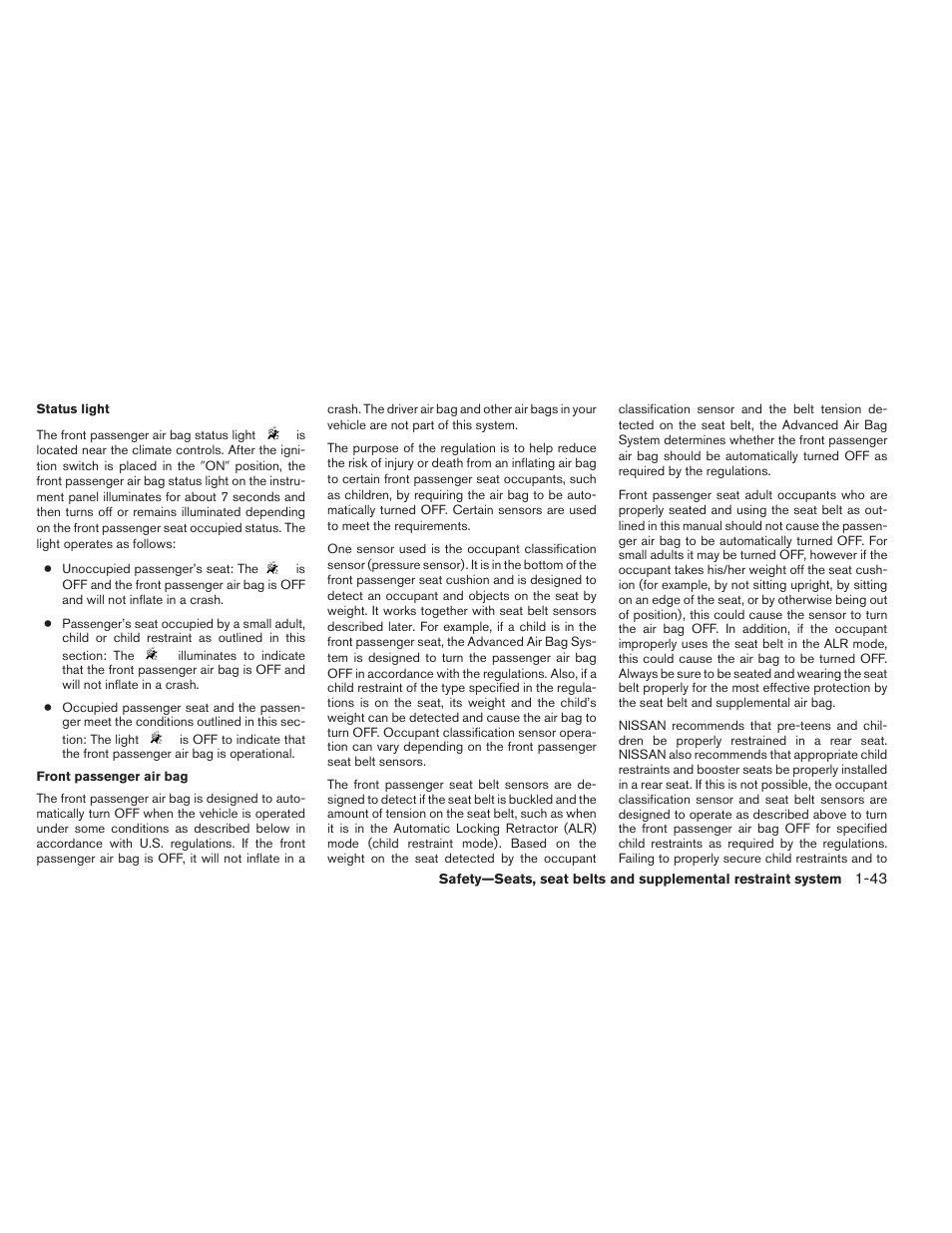 NISSAN 2012 Versa Hatchback - Owner's Manual User Manual | Page 60 / 320