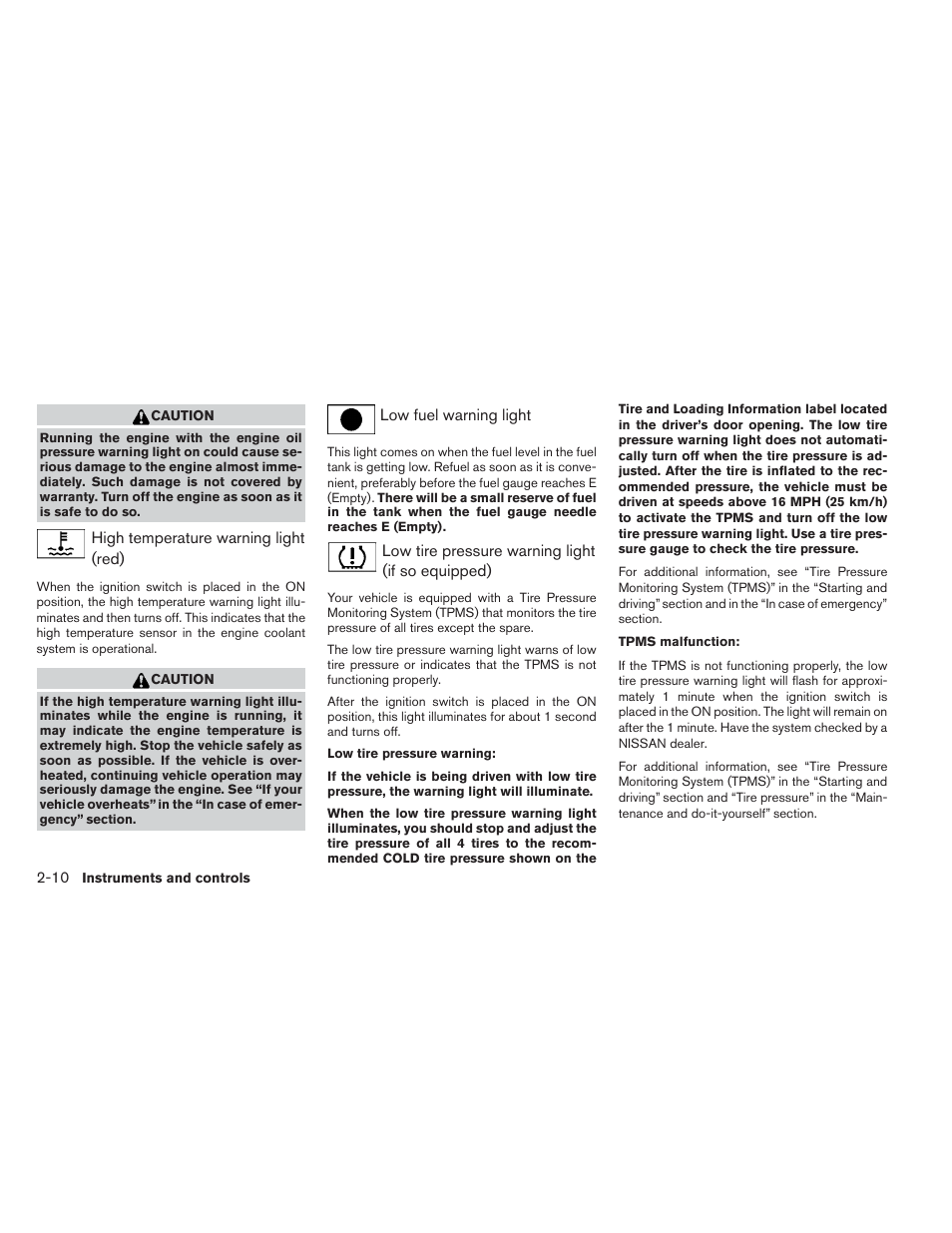 NISSAN 2012 Versa Hatchback - Owner's Manual User Manual | Page 77 / 320