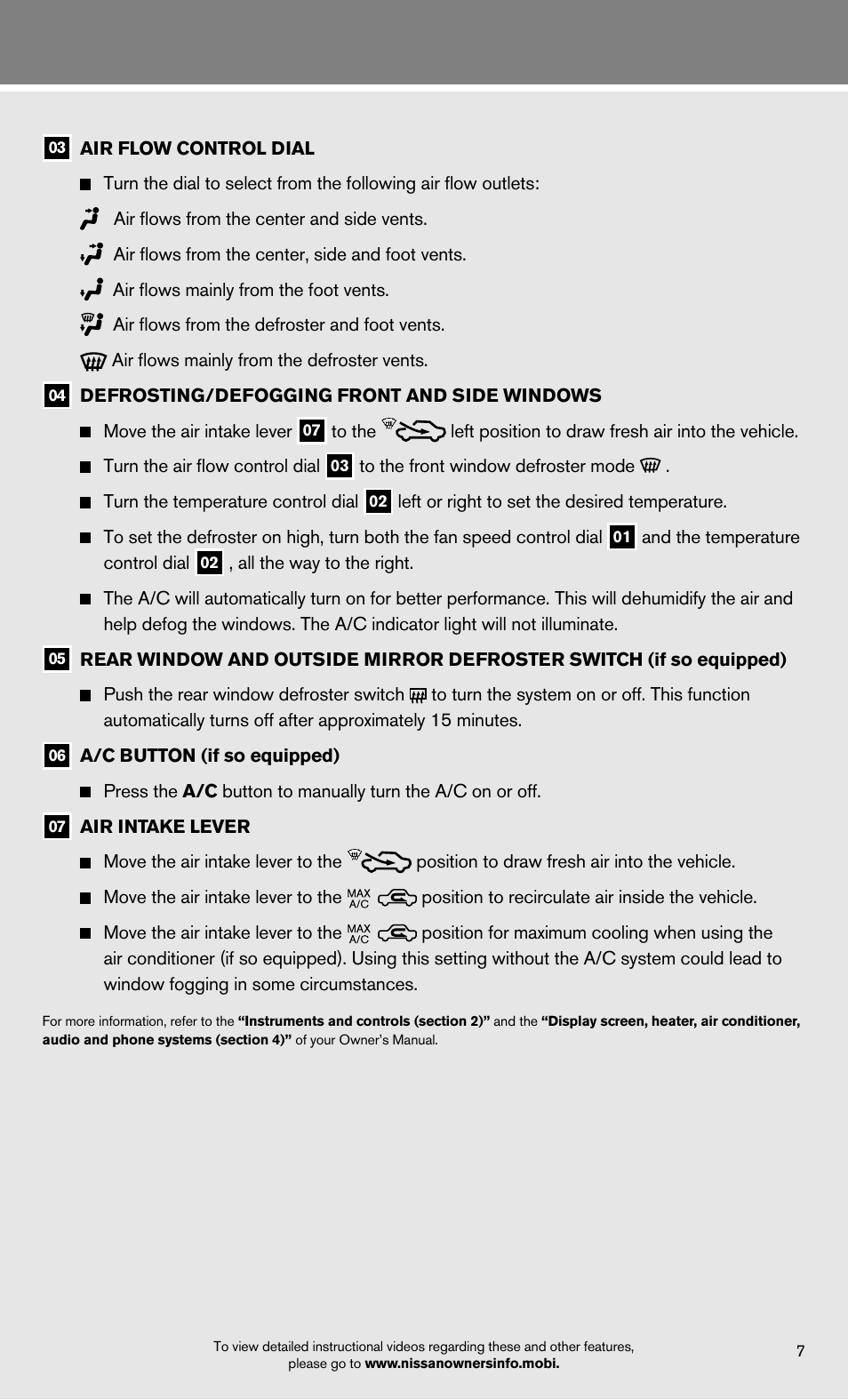 NISSAN 2012 Versa Hatchback - Quick Reference Guide User Manual | Page 9 / 16