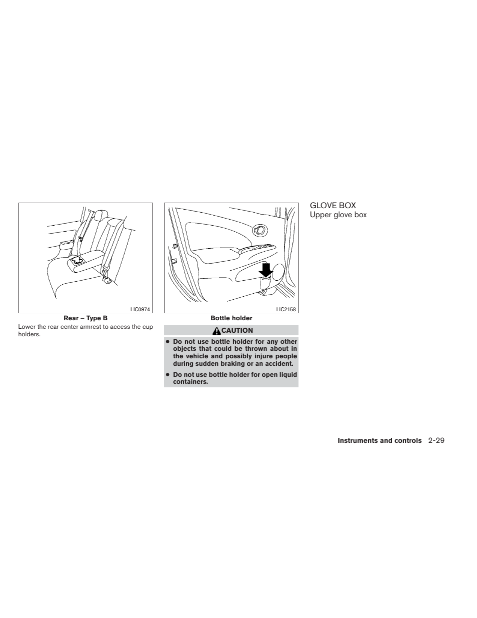 Glove box -29 | NISSAN 2014 Versa Note - Owner's Manual User Manual | Page 102 / 372