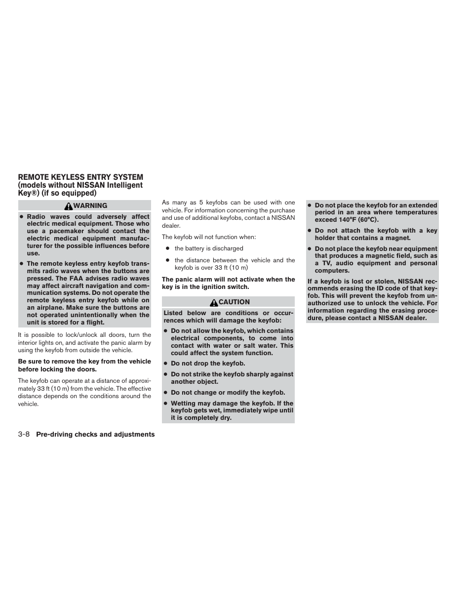 NISSAN 2014 Versa Note - Owner's Manual User Manual | Page 119 / 372
