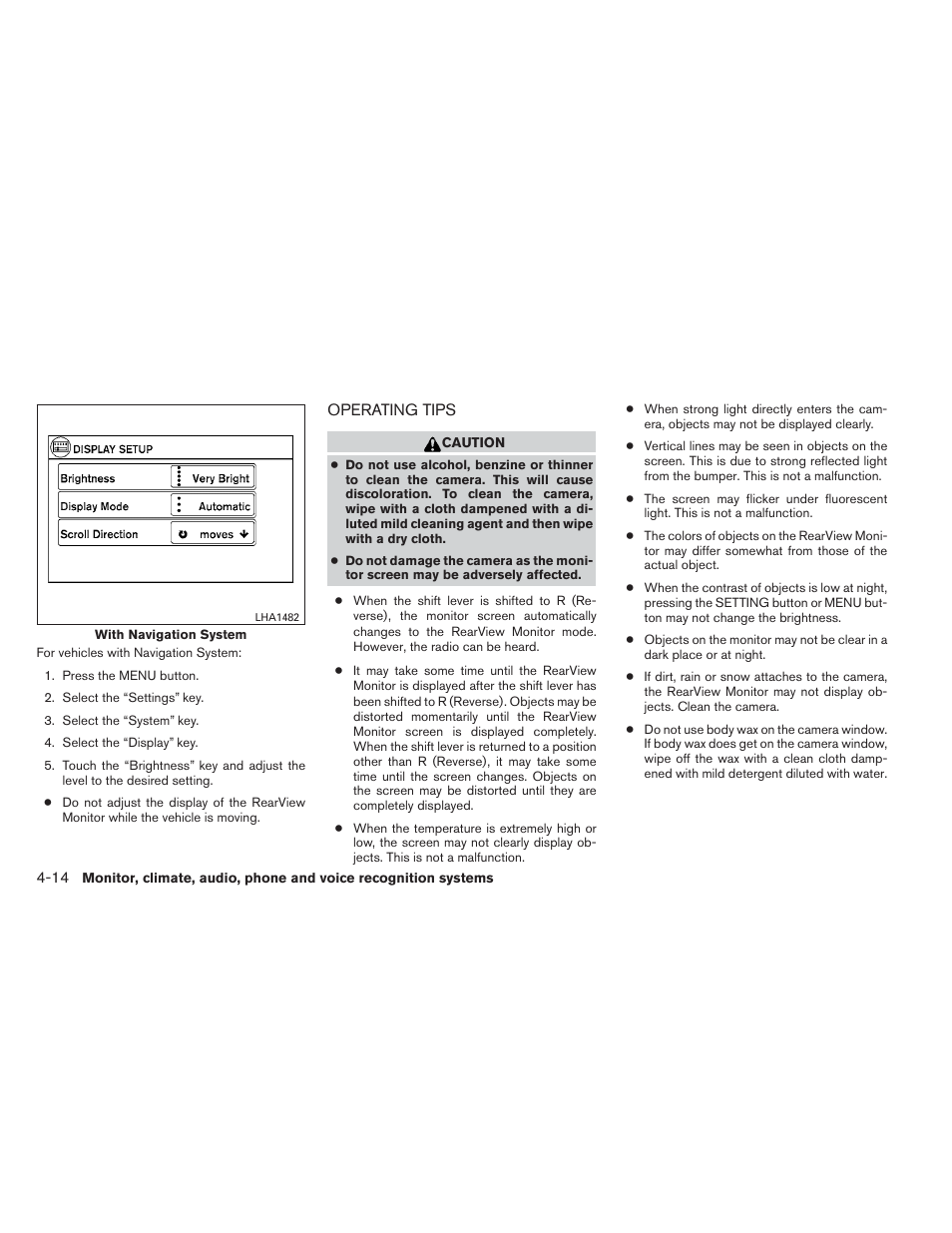 Operating tips -14 | NISSAN 2014 Versa Note - Owner's Manual User Manual | Page 157 / 372