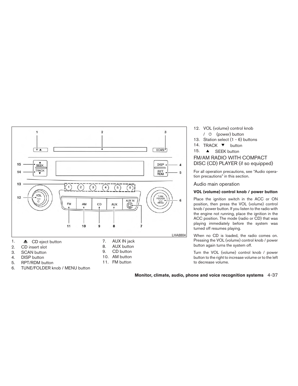 NISSAN 2014 Versa Note - Owner's Manual User Manual | Page 180 / 372