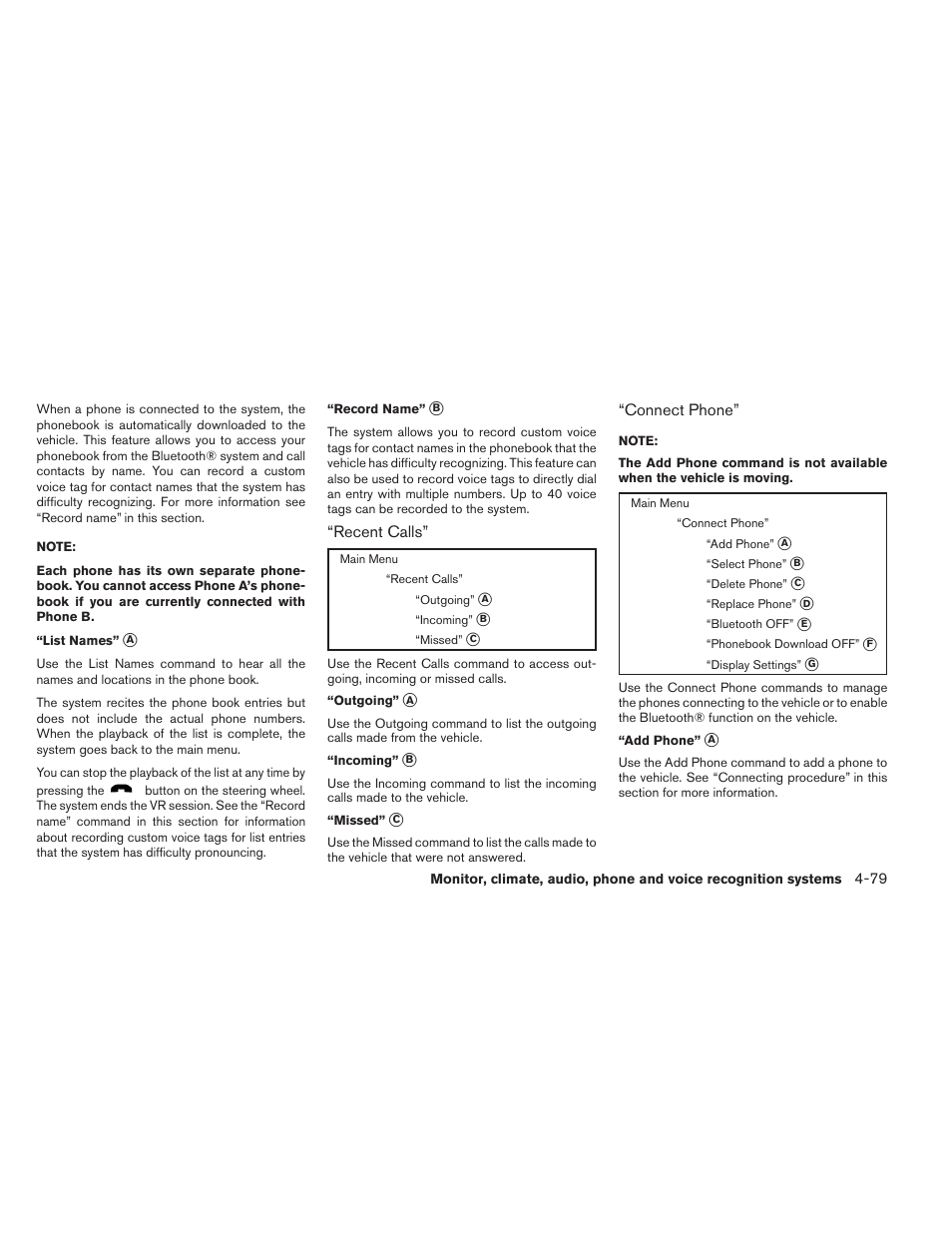 NISSAN 2014 Versa Note - Owner's Manual User Manual | Page 222 / 372