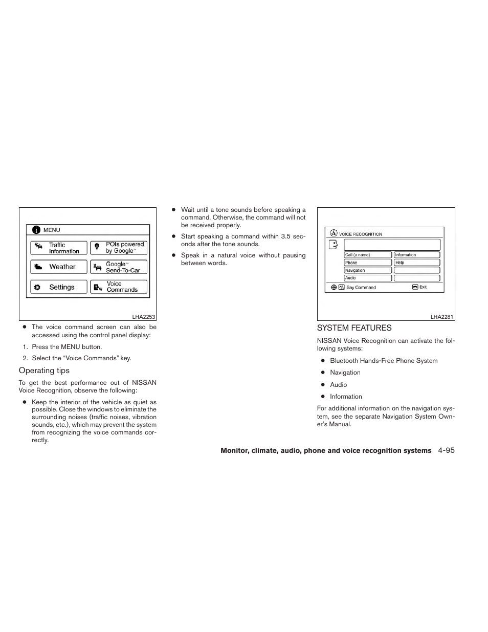 System features -95 | NISSAN 2014 Versa Note - Owner's Manual User Manual | Page 238 / 372