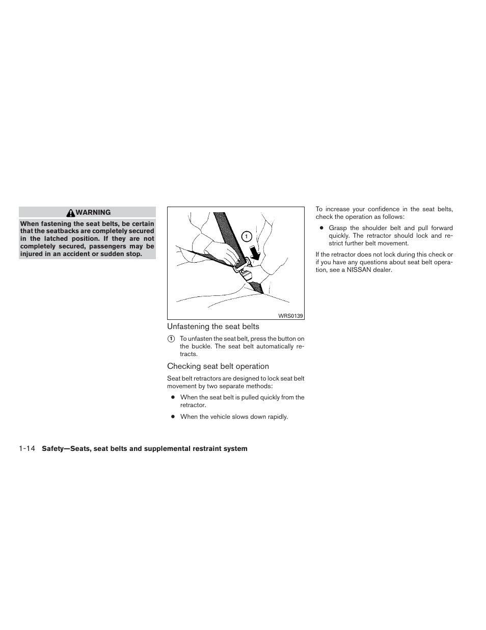 NISSAN 2014 Versa Note - Owner's Manual User Manual | Page 31 / 372