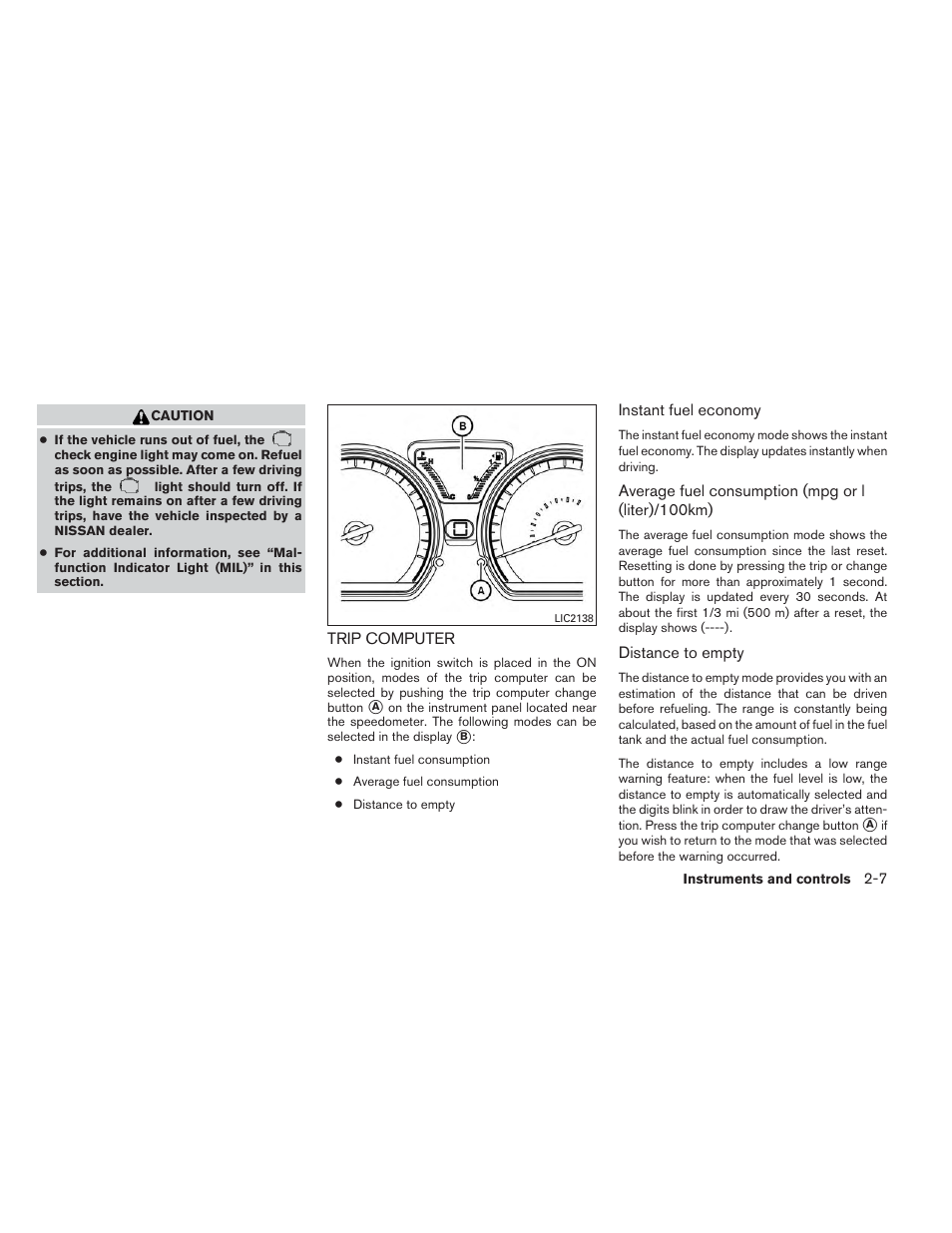 Trip computer -7 | NISSAN 2014 Versa Note - Owner's Manual User Manual | Page 80 / 372