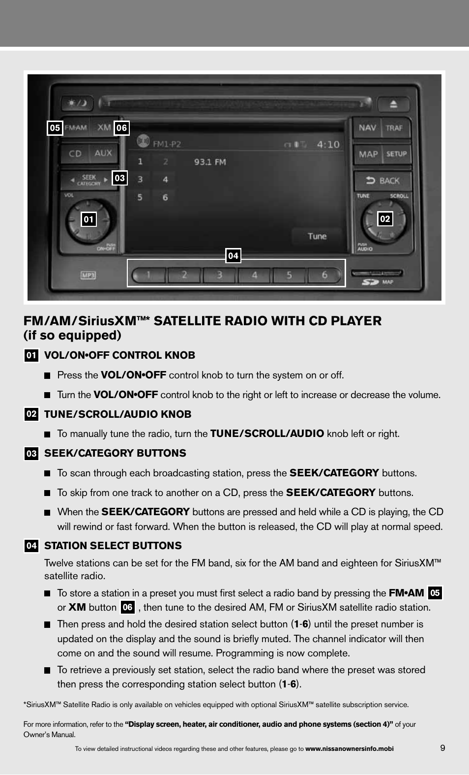 NISSAN 2013 Versa Sedan - Quick Reference Guide User Manual | Page 13 / 22