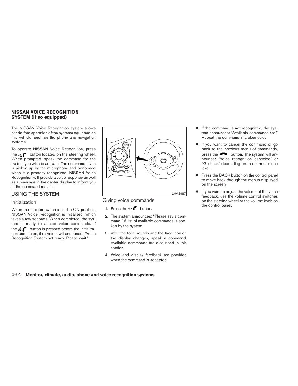 Using the system -92 | NISSAN 2014 Versa Sedan - Owner's Manual User Manual | Page 229 / 365