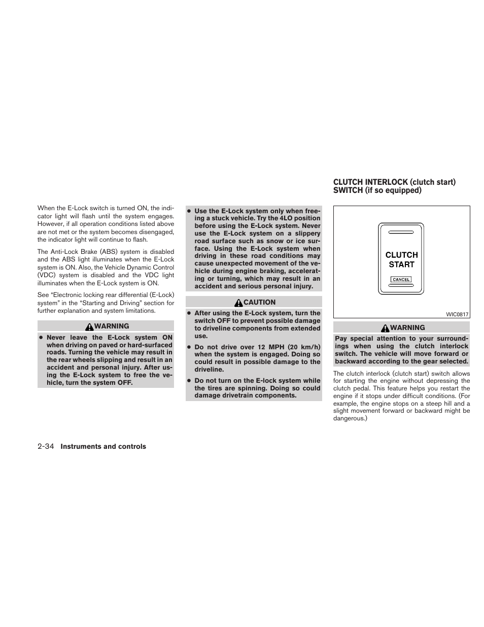 NISSAN 2011 Xterra - Owner's Manual User Manual | Page 111 / 339