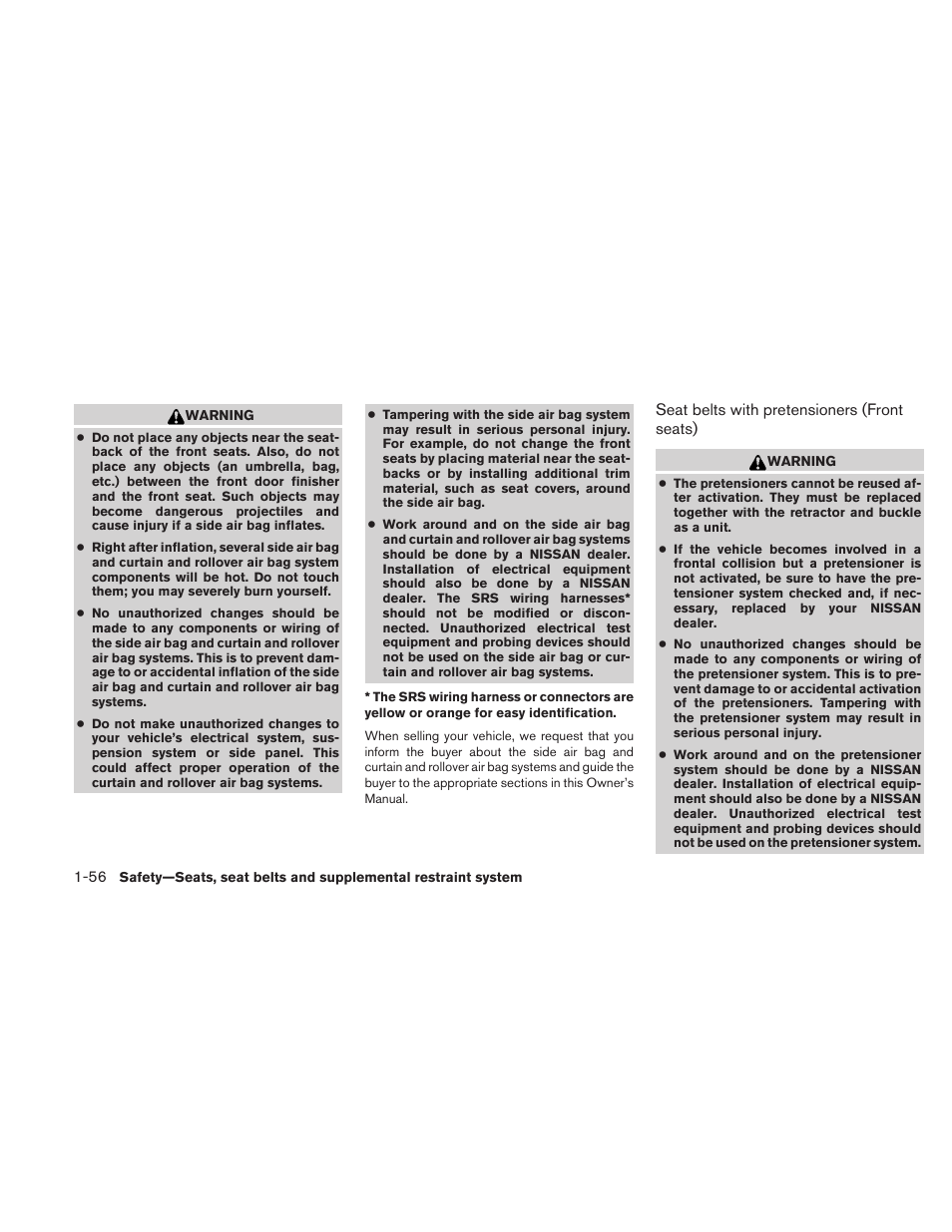 NISSAN 2011 Xterra - Owner's Manual User Manual | Page 73 / 339