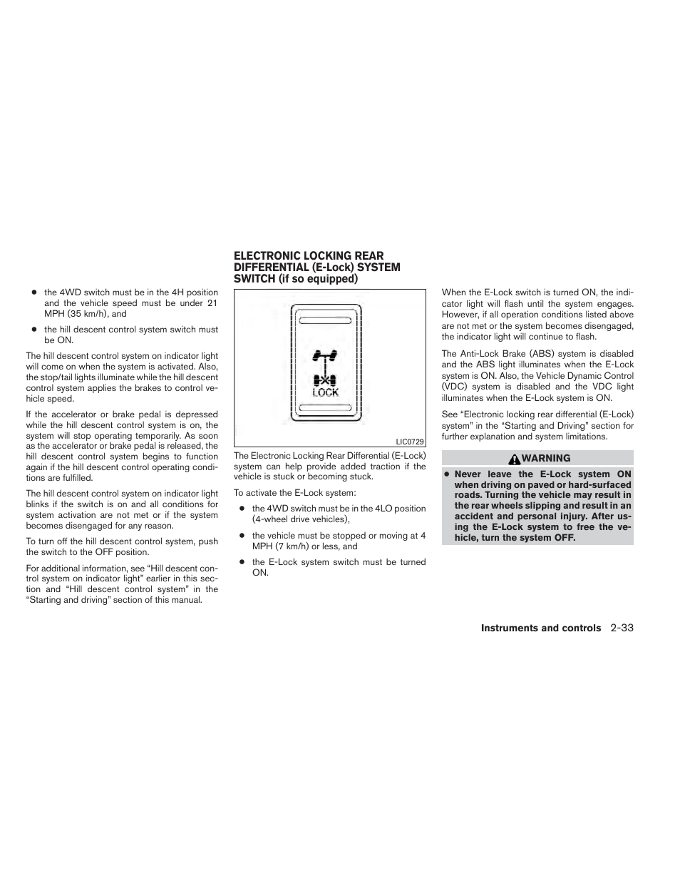 NISSAN 2012 Xterra - Owner's Manual User Manual | Page 112 / 341