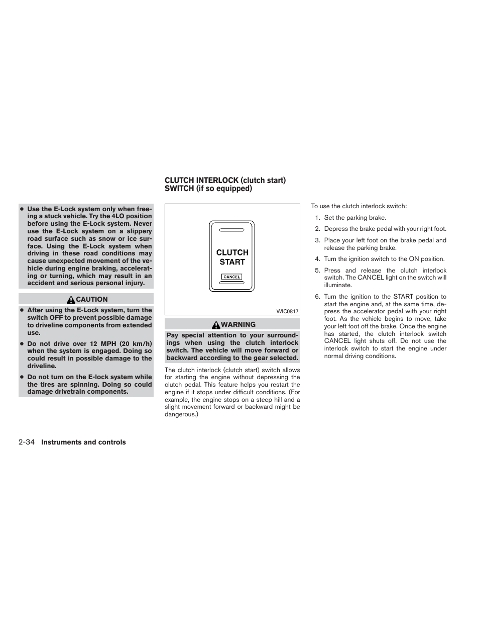 NISSAN 2012 Xterra - Owner's Manual User Manual | Page 113 / 341