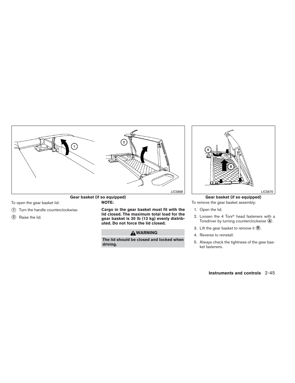 NISSAN 2012 Xterra - Owner's Manual User Manual | Page 124 / 341