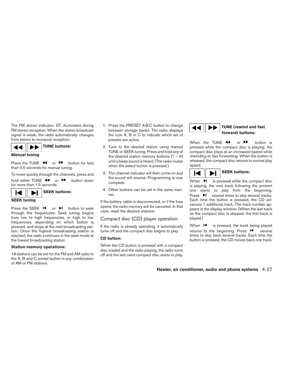 NISSAN 2012 Xterra - Owner's Manual User Manual | Page 172 / 341