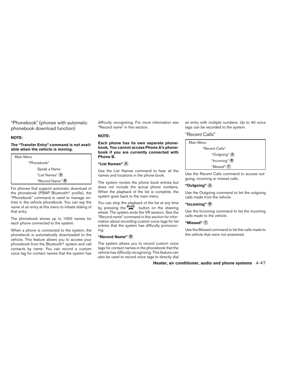 NISSAN 2012 Xterra - Owner's Manual User Manual | Page 192 / 341