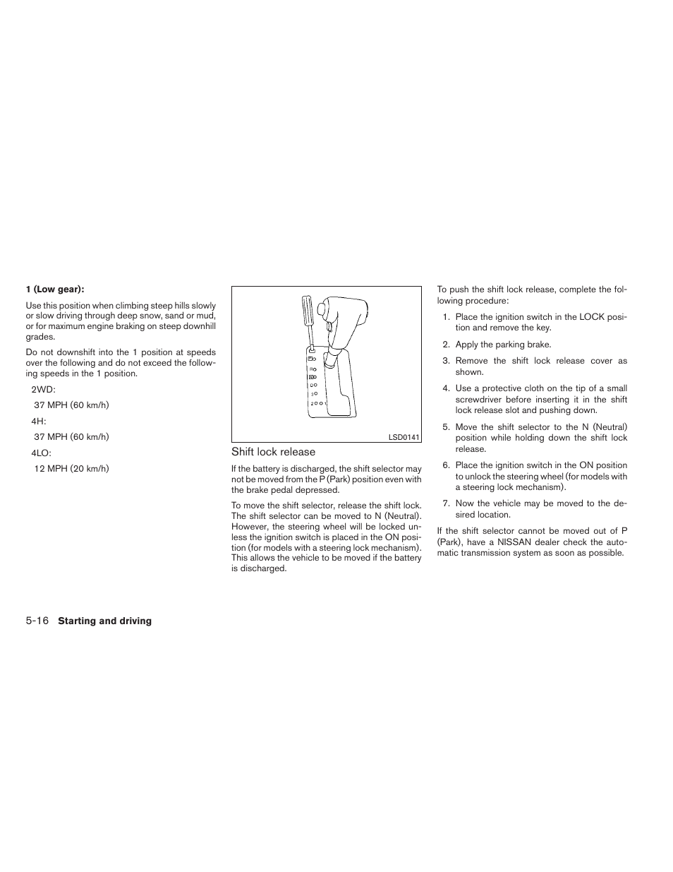 NISSAN 2012 Xterra - Owner's Manual User Manual | Page 213 / 341