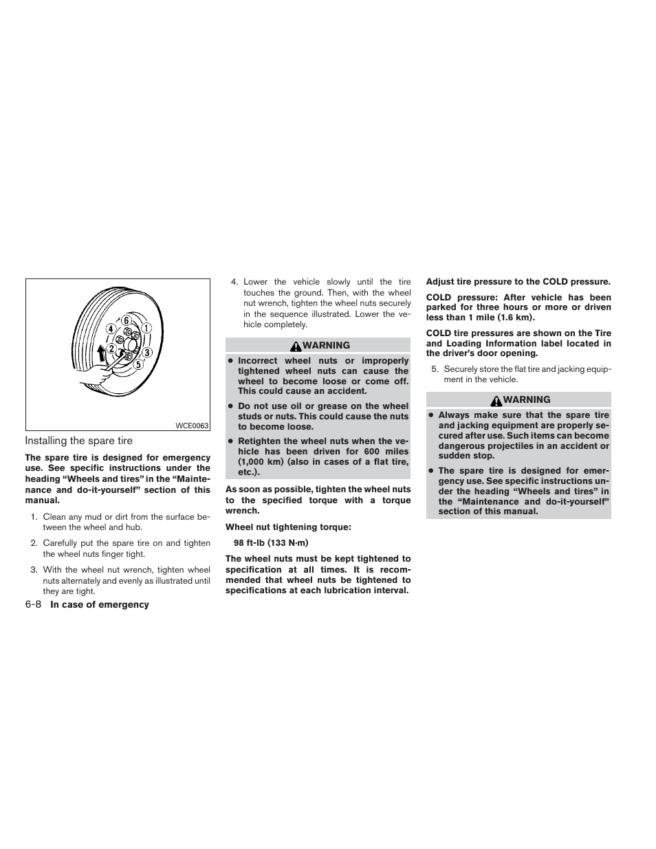 NISSAN 2012 Xterra - Owner's Manual User Manual | Page 245 / 341