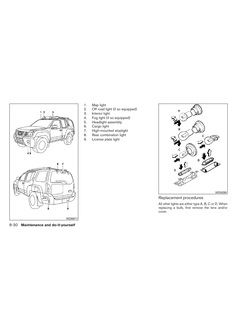 NISSAN 2012 Xterra - Owner's Manual User Manual | Page 289 / 341