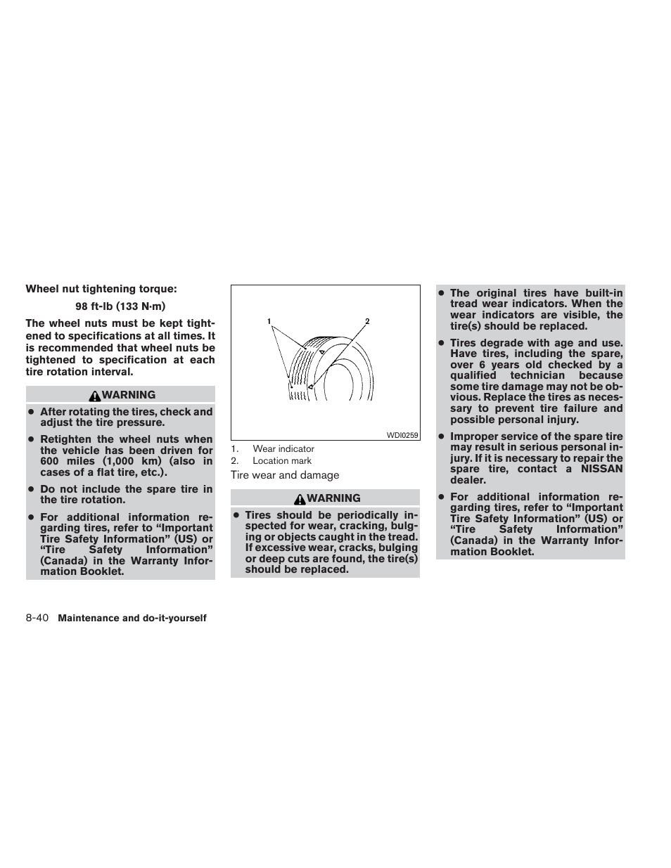 NISSAN 2012 Xterra - Owner's Manual User Manual | Page 299 / 341