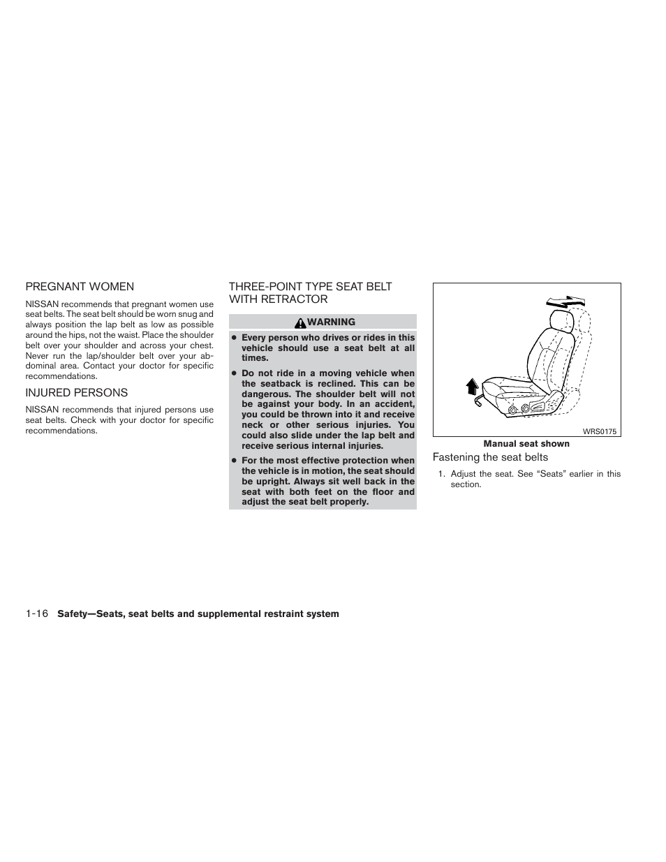 NISSAN 2012 Xterra - Owner's Manual User Manual | Page 33 / 341