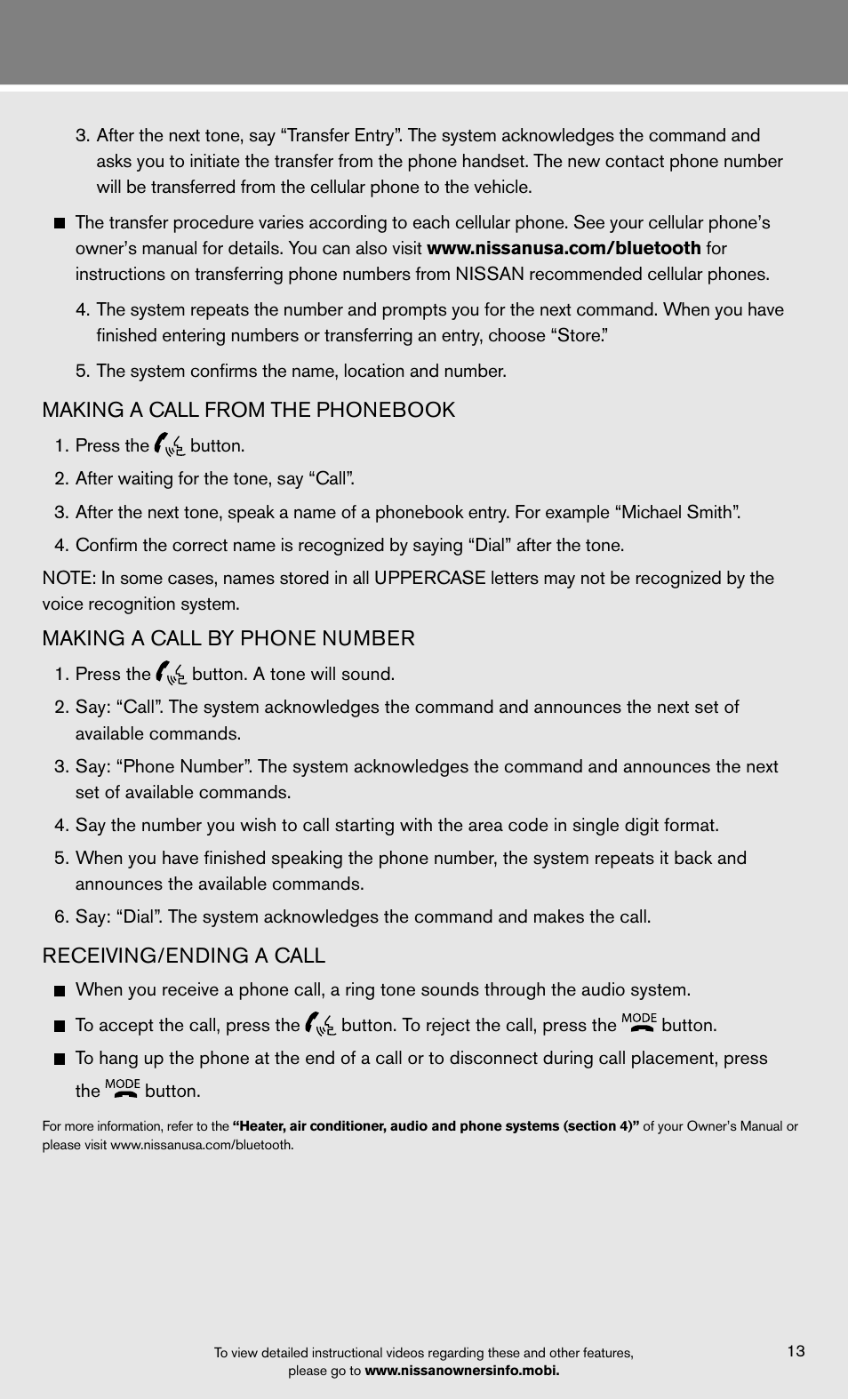 NISSAN 2012 Xterra - Quick Reference Guide User Manual | Page 15 / 16