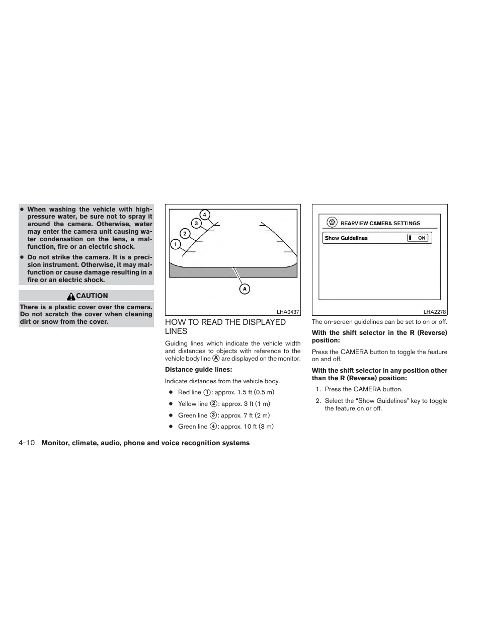 How to read the displayed lines -10 | NISSAN 2013 Xterra - Owner's Manual User Manual | Page 155 / 394