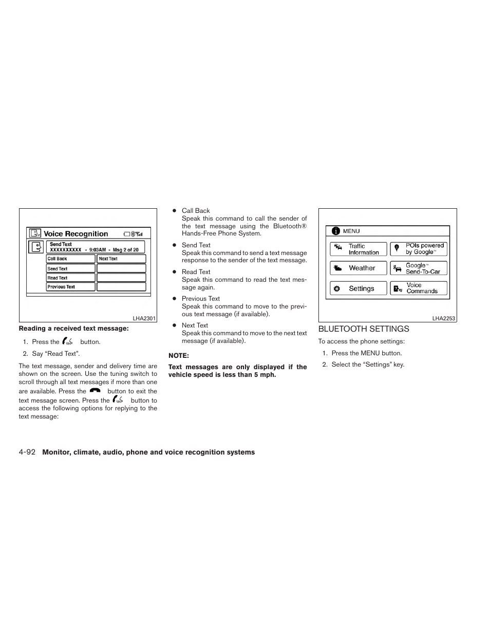 Bluetooth settings -92 | NISSAN 2013 Xterra - Owner's Manual User Manual | Page 237 / 394