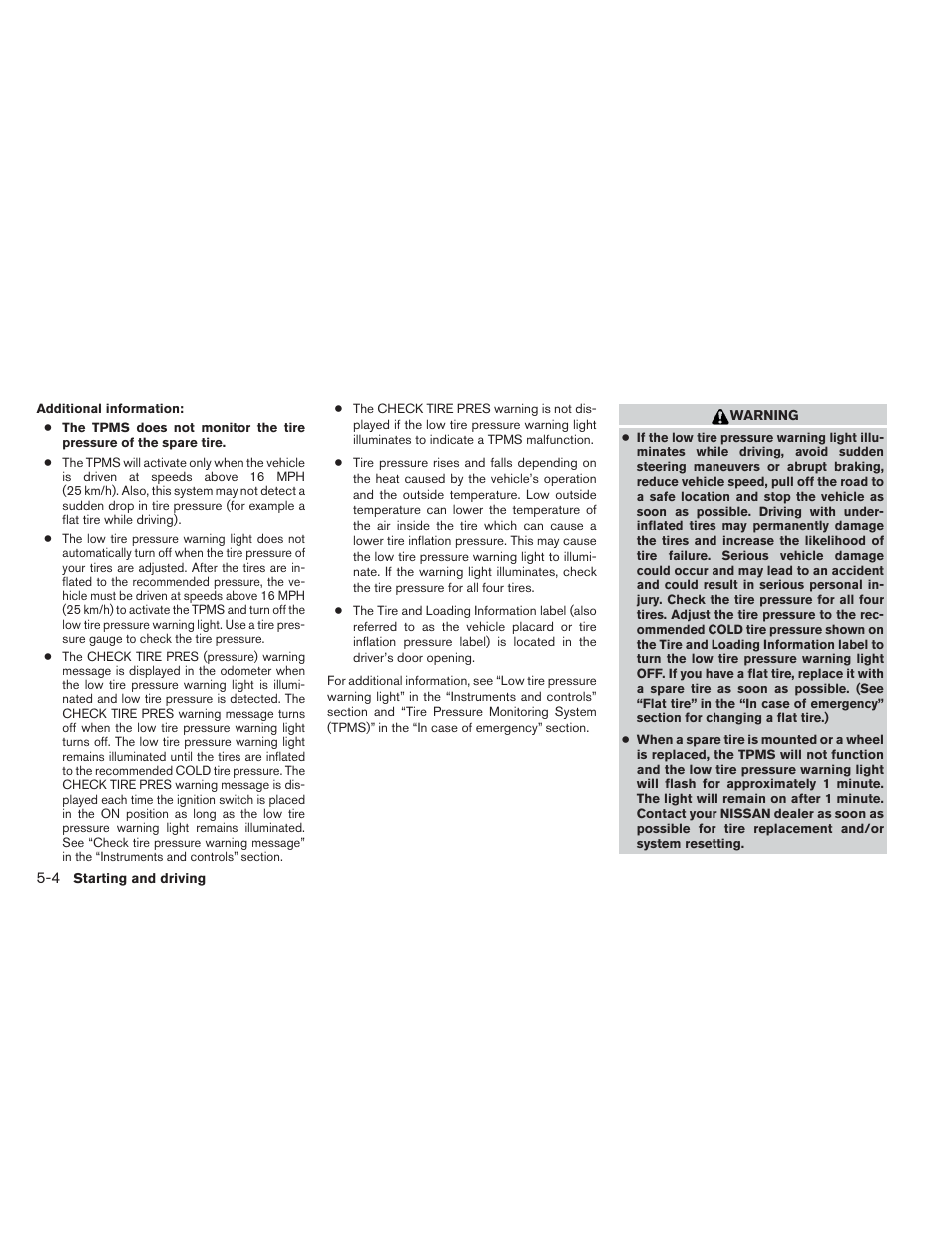 NISSAN 2013 Xterra - Owner's Manual User Manual | Page 251 / 394