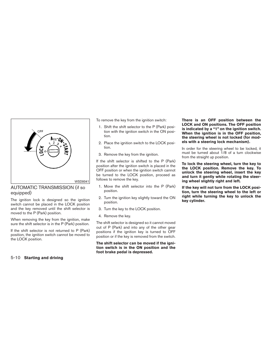 Automatic transmission (if so equipped) -10 | NISSAN 2013 Xterra - Owner's Manual User Manual | Page 257 / 394