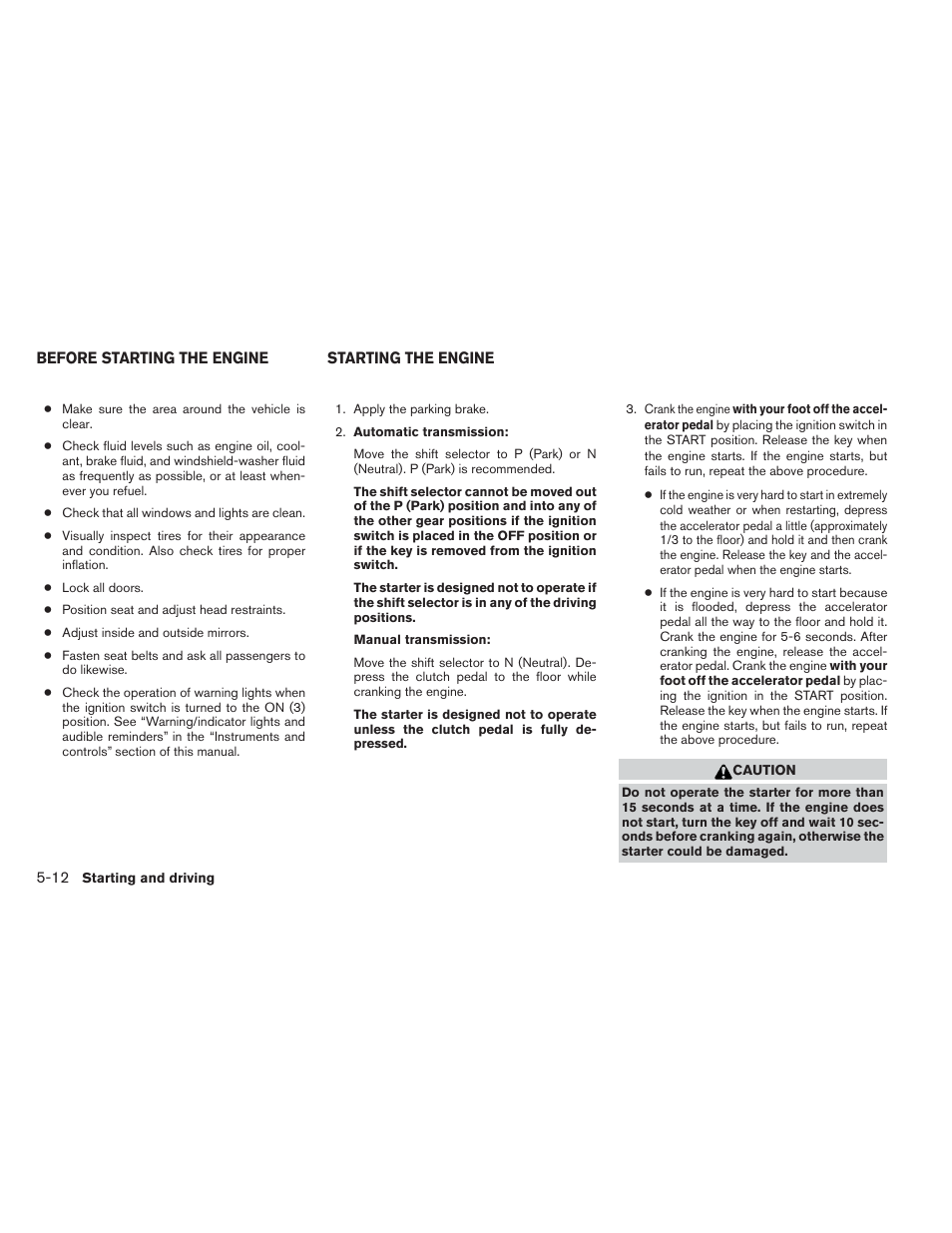 NISSAN 2013 Xterra - Owner's Manual User Manual | Page 259 / 394