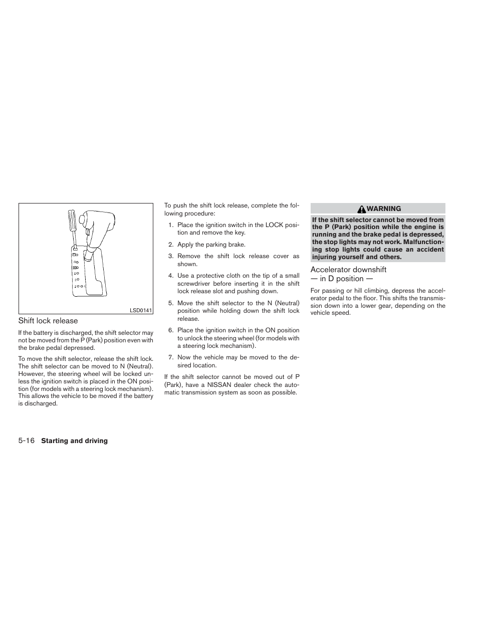NISSAN 2013 Xterra - Owner's Manual User Manual | Page 263 / 394