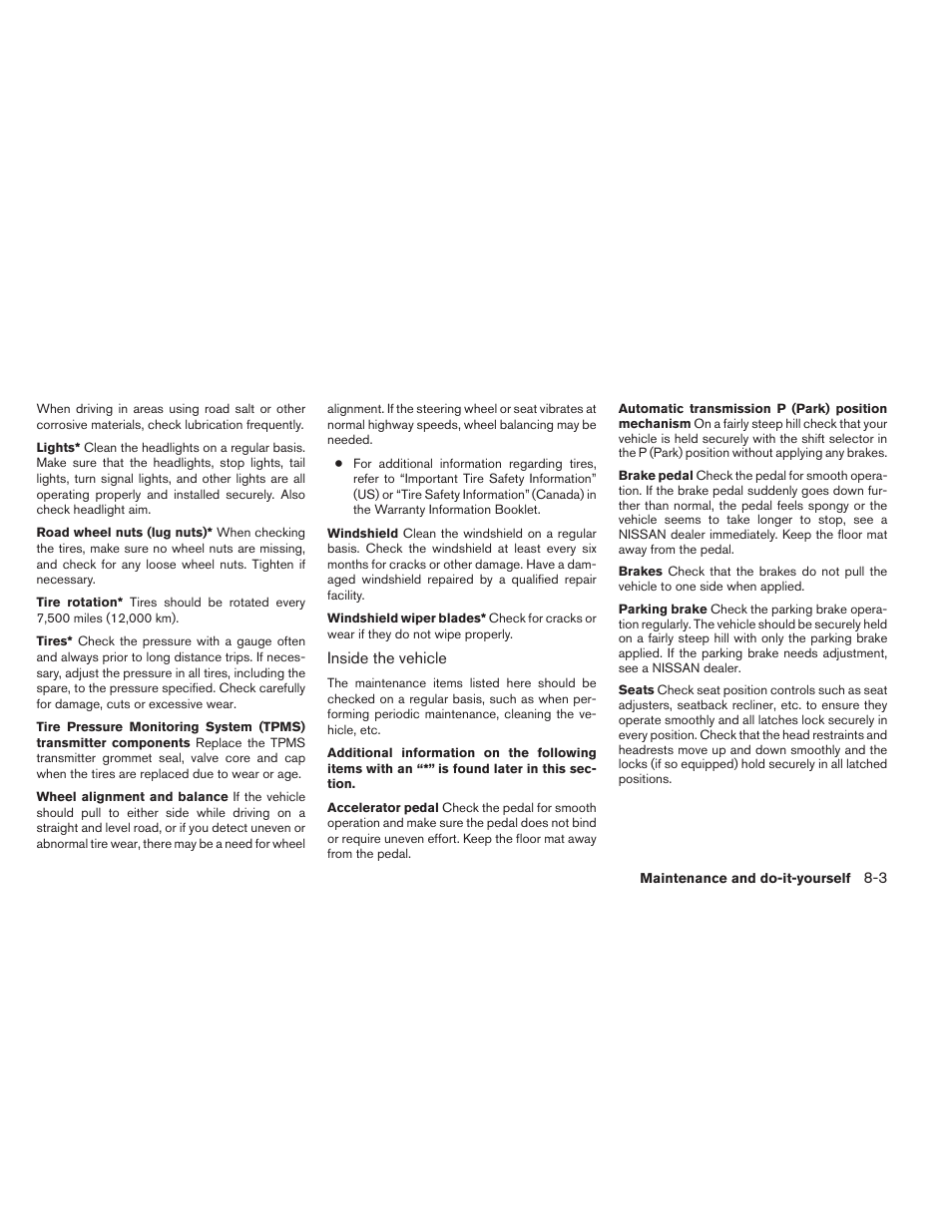 NISSAN 2013 Xterra - Owner's Manual User Manual | Page 312 / 394