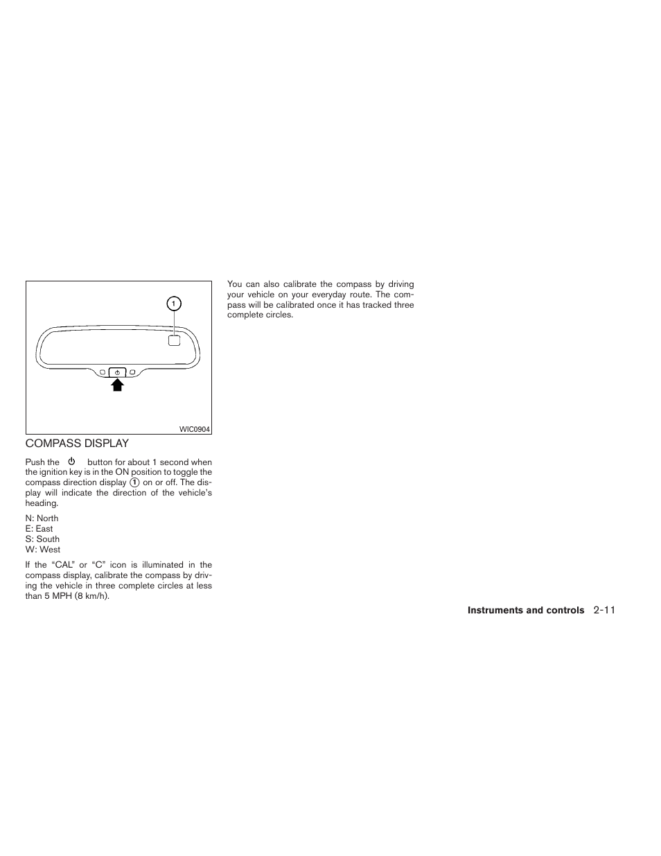 Compass display -11 | NISSAN 2013 Xterra - Owner's Manual User Manual | Page 88 / 394