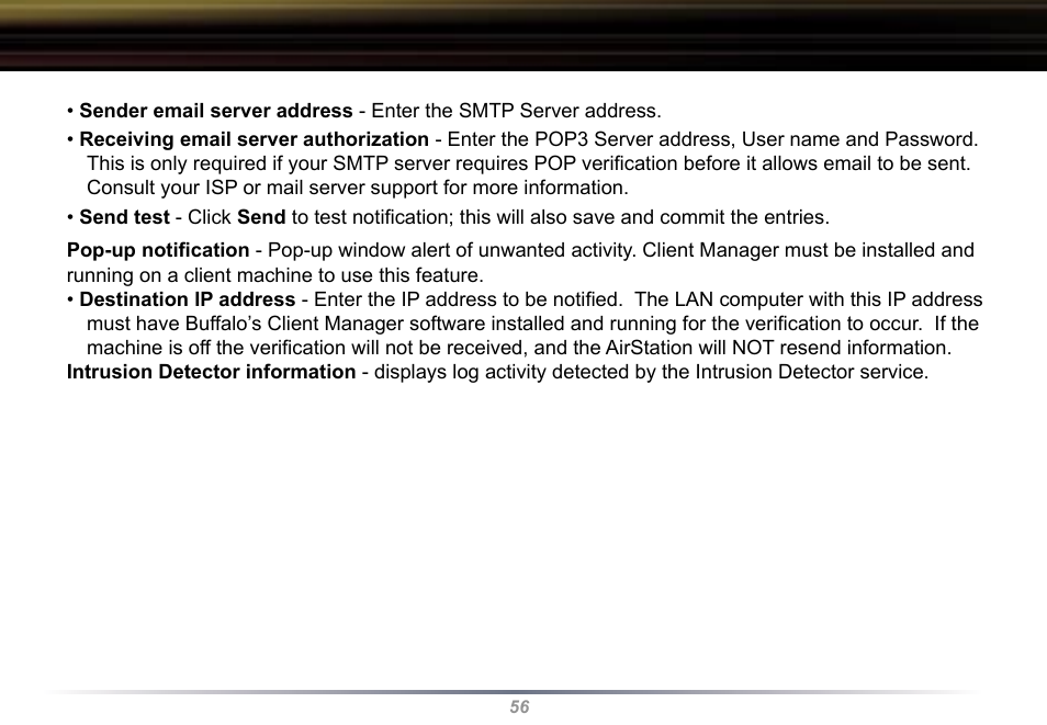 Buffalo Technology WBR2-G54 User Manual | Page 56 / 95
