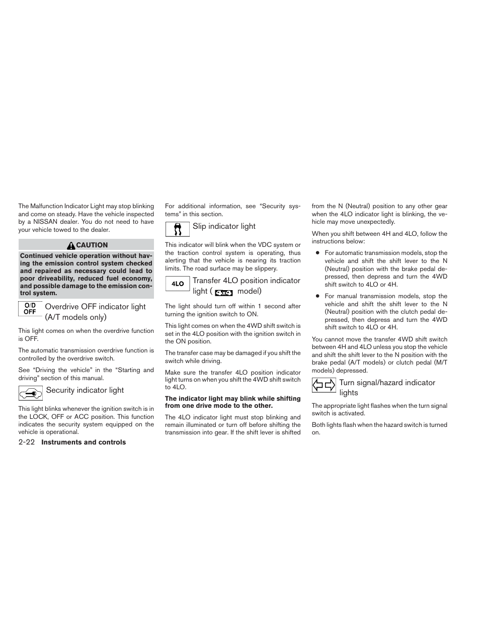 NISSAN 2014 Xterra - Owner's Manual User Manual | Page 103 / 384