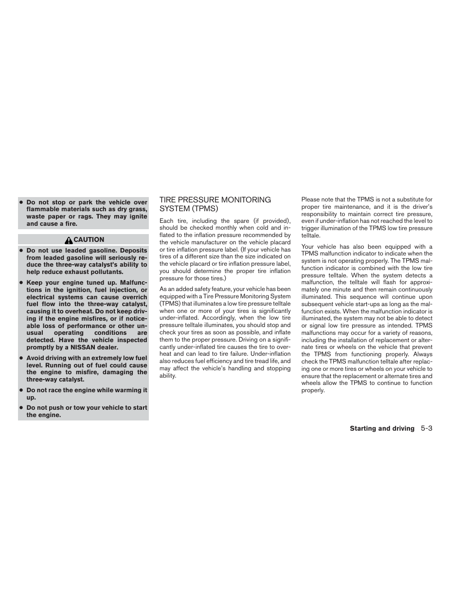 Tire pressure monitoring system (tpms) -3 | NISSAN 2014 Xterra - Owner's Manual User Manual | Page 240 / 384