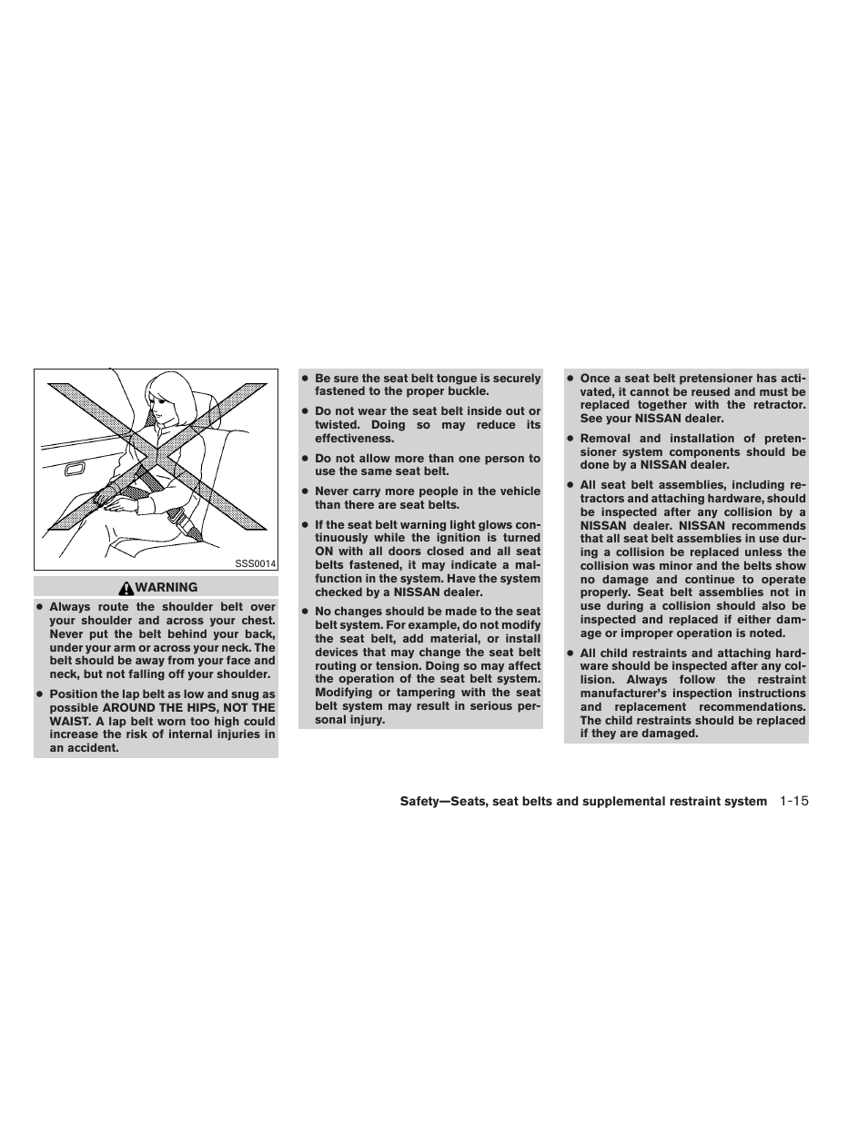 NISSAN 2014 Xterra - Owner's Manual User Manual | Page 34 / 384