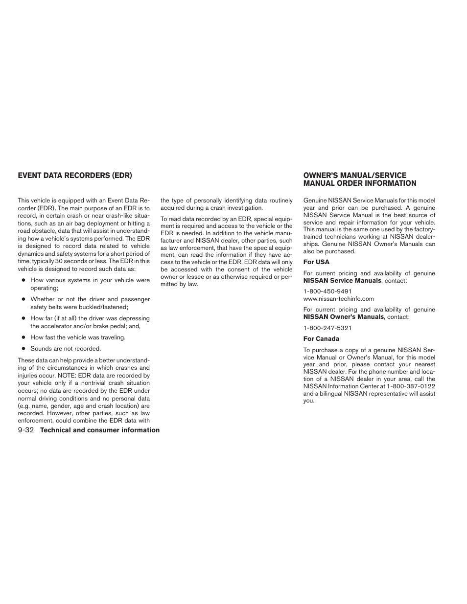 NISSAN 2014 Xterra - Owner's Manual User Manual | Page 375 / 384