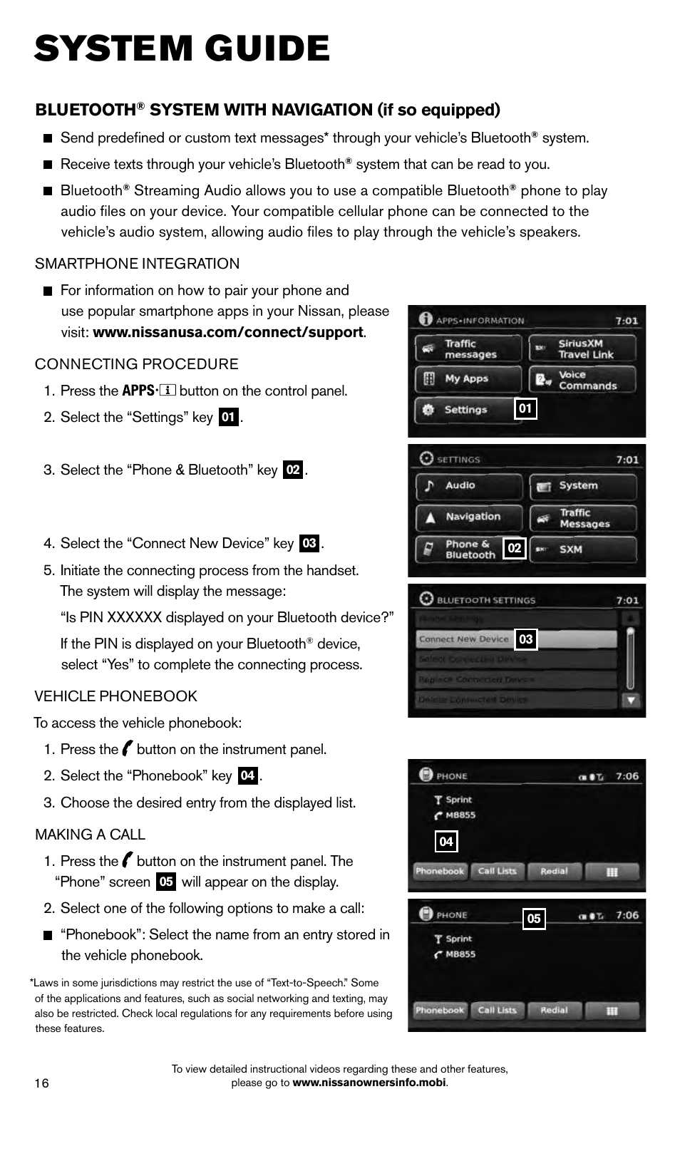System guide | NISSAN 2014 Xterra - Quick Reference Guide User Manual | Page 18 / 24