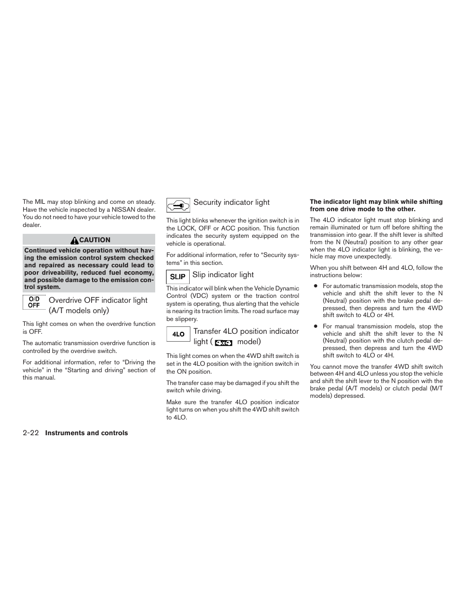 NISSAN 2015 Xterra - Owner's Manual User Manual | Page 105 / 396