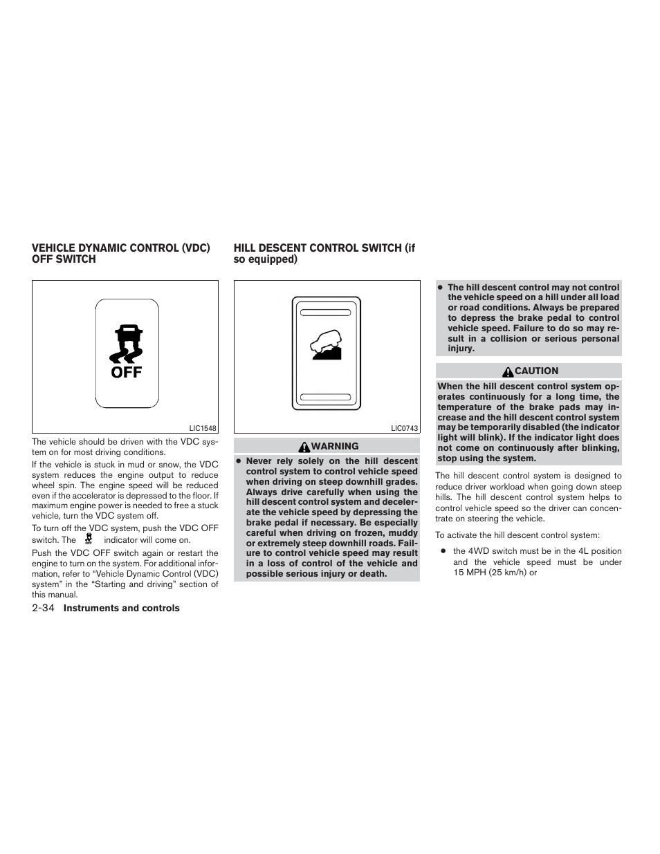 NISSAN 2015 Xterra - Owner's Manual User Manual | Page 117 / 396