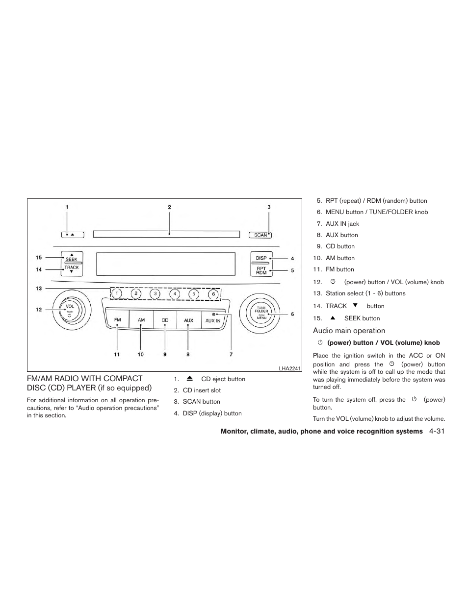 NISSAN 2015 Xterra - Owner's Manual User Manual | Page 182 / 396
