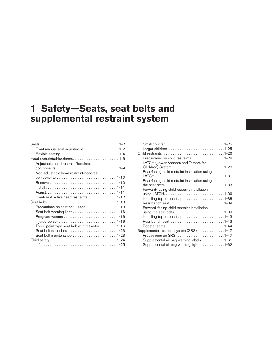 NISSAN 2015 Xterra - Owner's Manual User Manual | Page 20 / 396