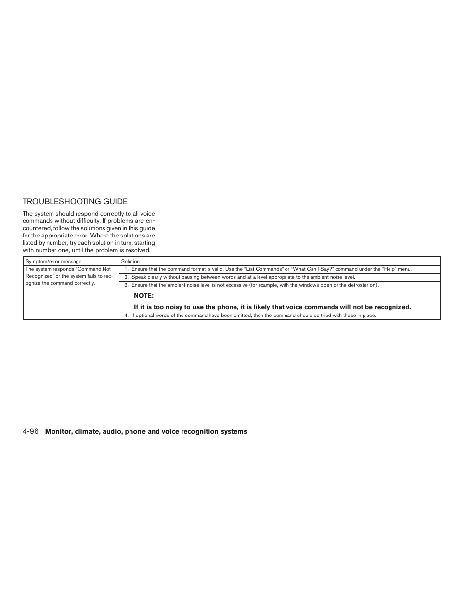 Troubleshooting guide -96, Troubleshooting guide | NISSAN 2015 Xterra - Owner's Manual User Manual | Page 247 / 396