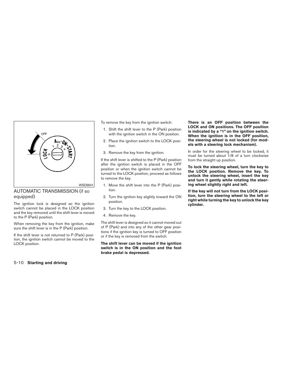 Automatic transmission (if so equipped) -10 | NISSAN 2015 Xterra - Owner's Manual User Manual | Page 259 / 396